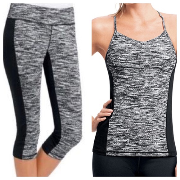 CAbi Pants - CAbi Spacedyed Contrast Workout Tank & Pants SZ M